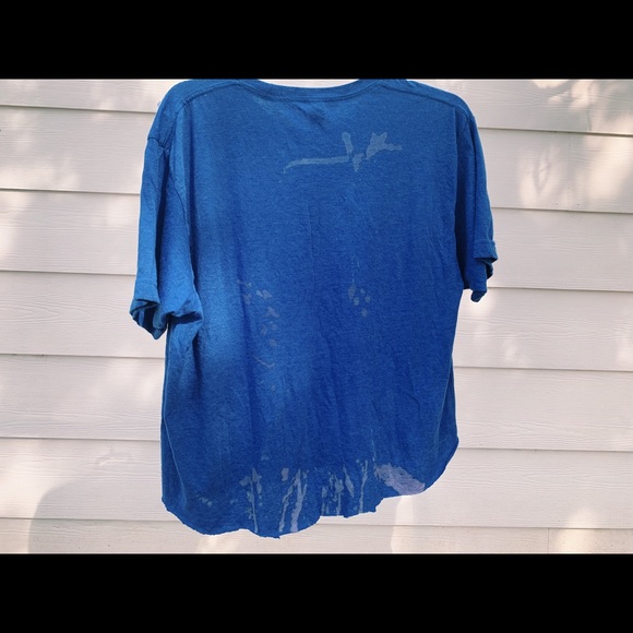 Pabst Blue Ribbon Beer Distressed Crop Top - Picture 4 of 6